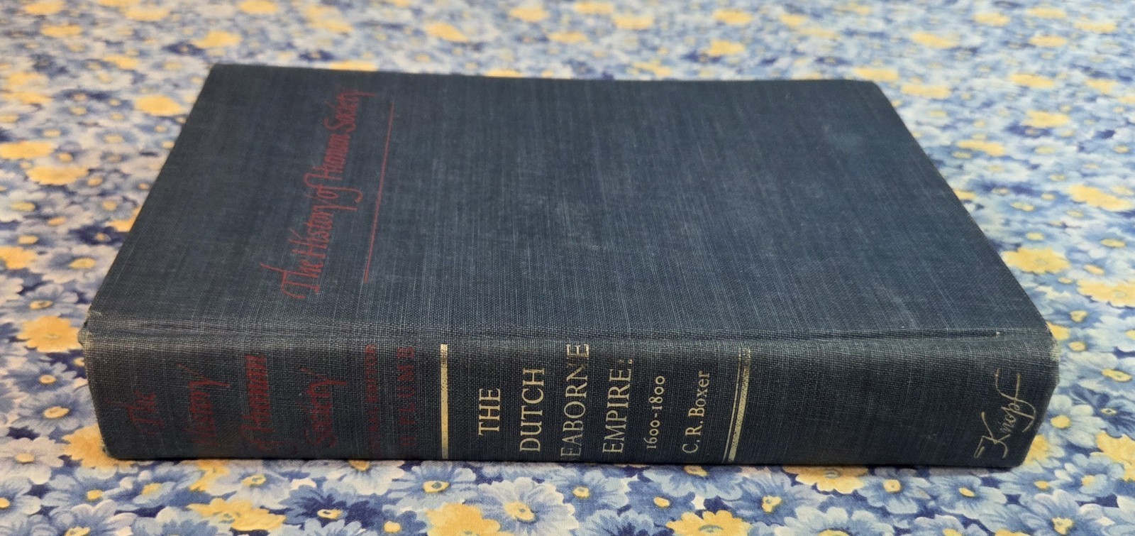 The Dutch Seaborne Empire 1600-1800 History of Human Society 1st Edition 1965 HC