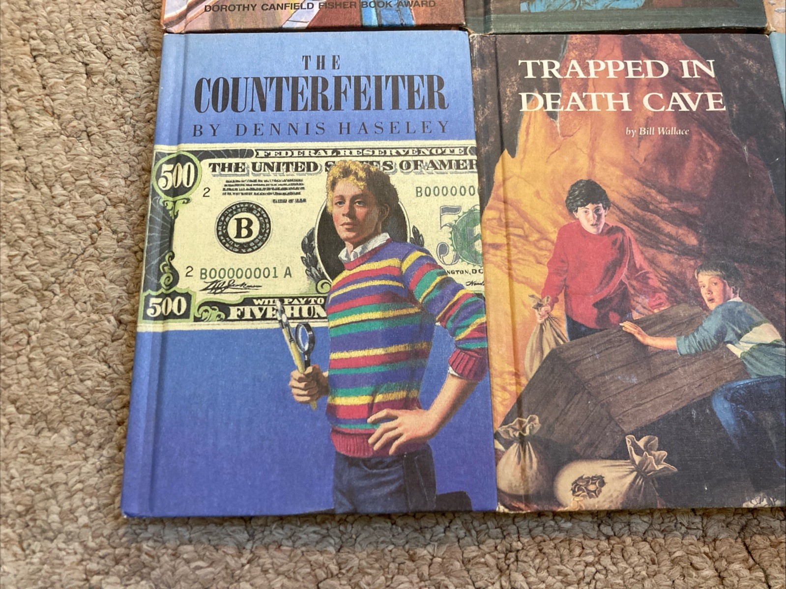 Vintage 80s Just For Boys 6 Book Lot Weekly Readers Hardcover HC Readers YA
