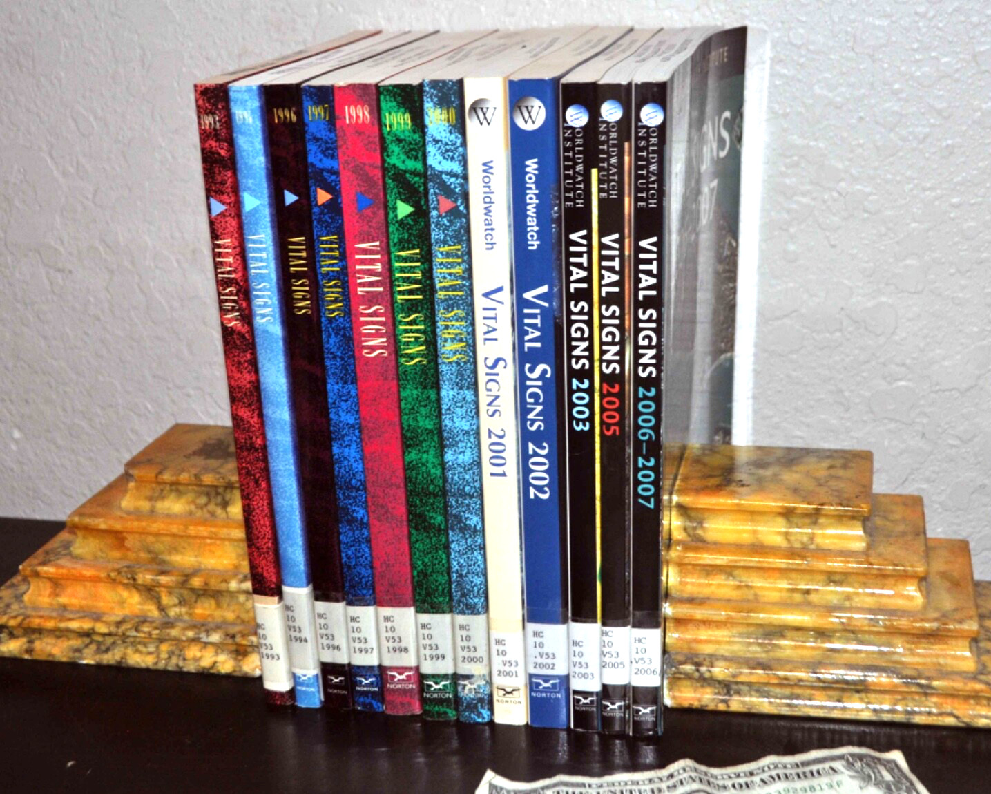 U.N. Worldwatch Institute. 1993-2007 VITAL SIGNS Yearbooks. Environmental Trends