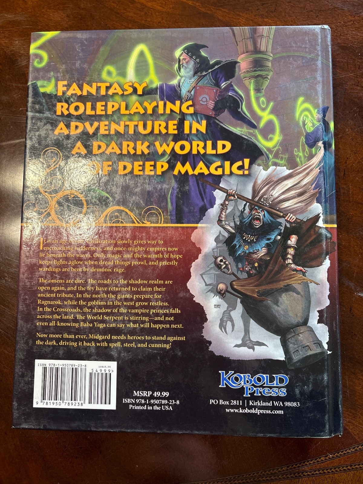 Midgard Worldbook by Richard Green and Wolfgang Baur (2018, Hardcover) used