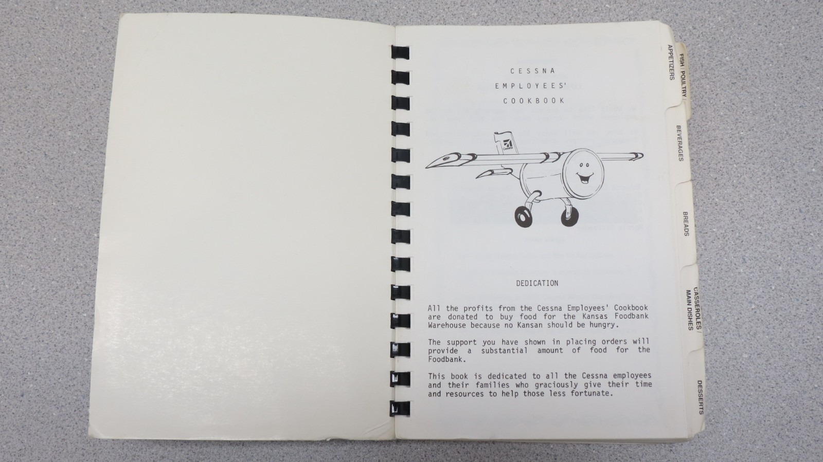 Cessna Employees’ Cookbook – rare – 500+ pages