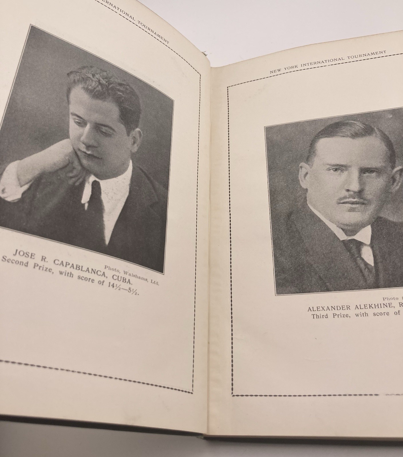 1924 New York International Chess Tournament Book-1925 Edition VG
