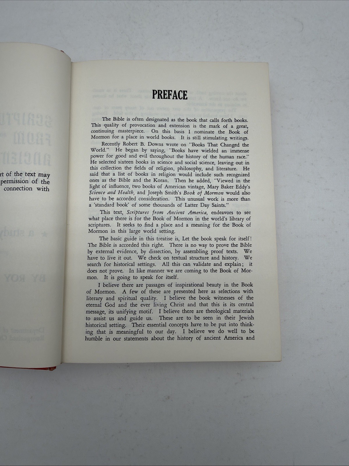Scriptures From Ancient America A Study of the Book of Mormon Roy Cheville 1964