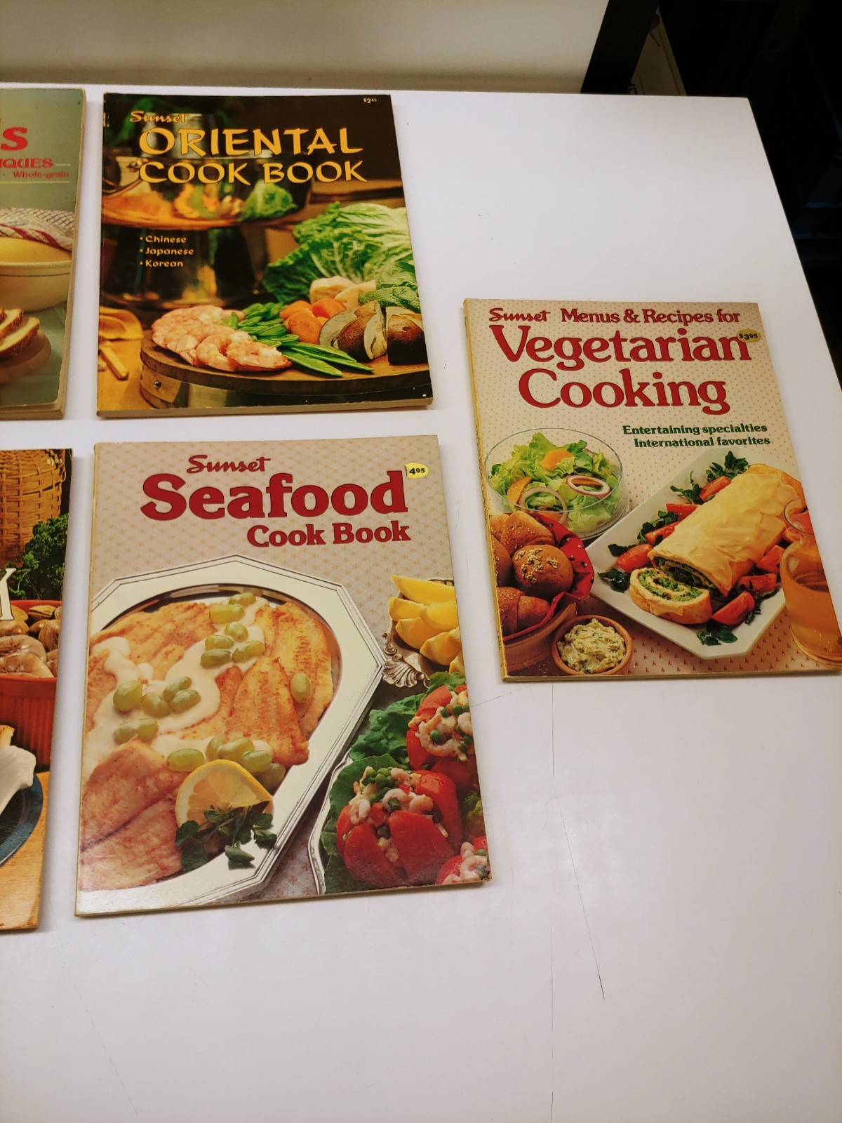 11x SUNSET Magazine COOKBOOKS Vintage Recipes Cookies Wok Breads Seafood…