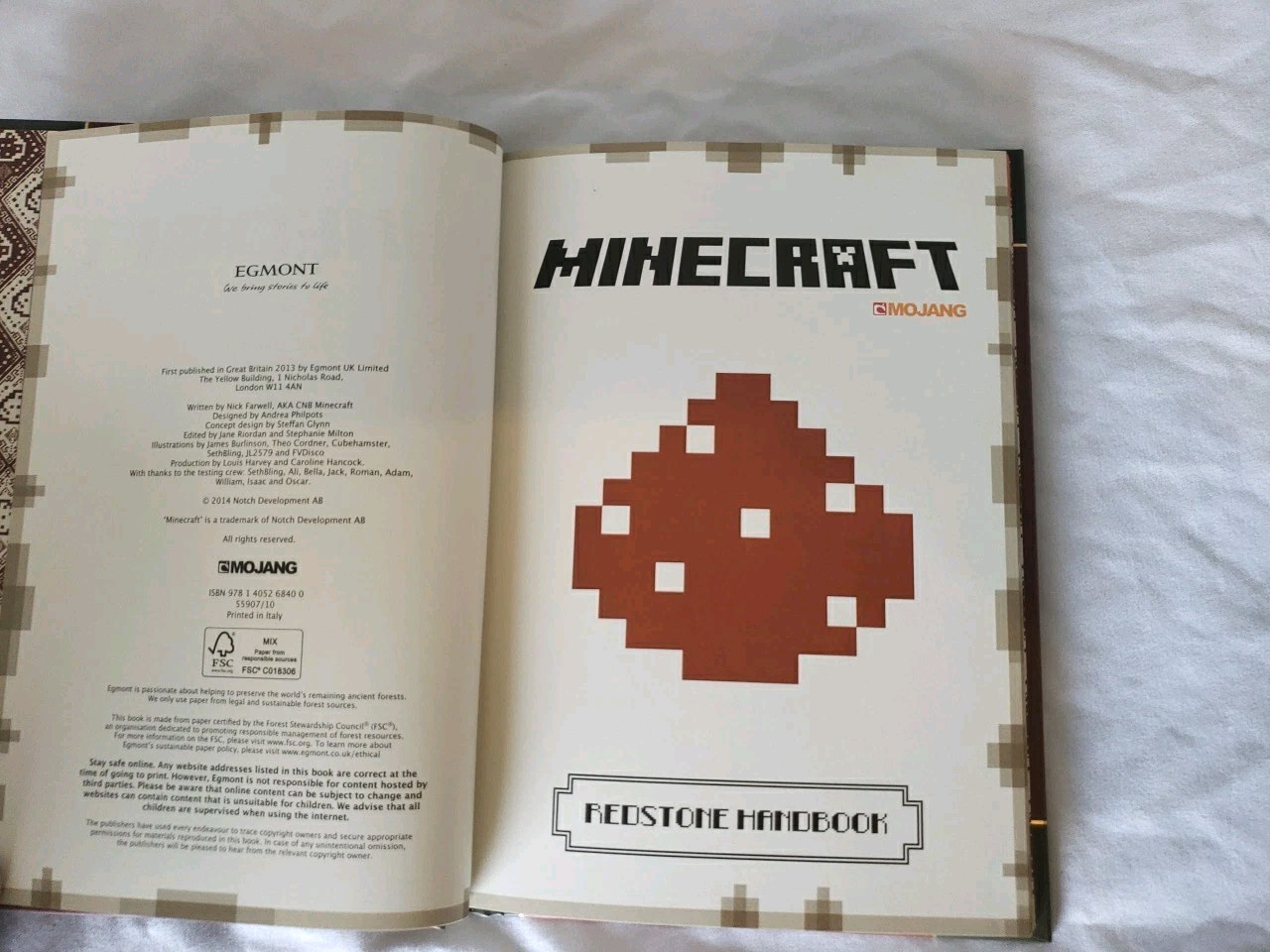 Minecraft Handbook Collection – Majong – Egmont Scholastic 4 Book Set LOT