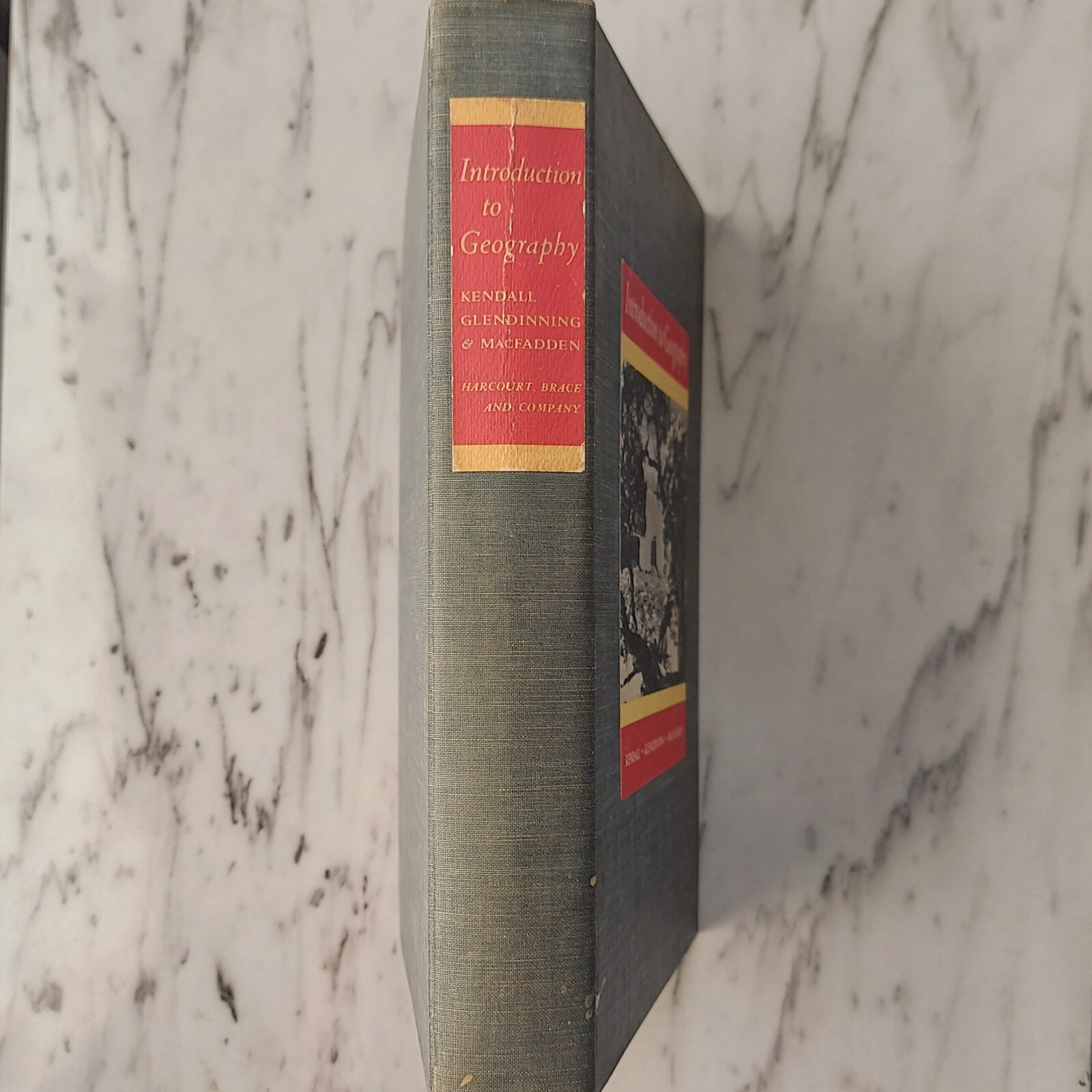 Introduction To Geography, 1951, Harcourt Brace and Co, HC, Vintage Textbook