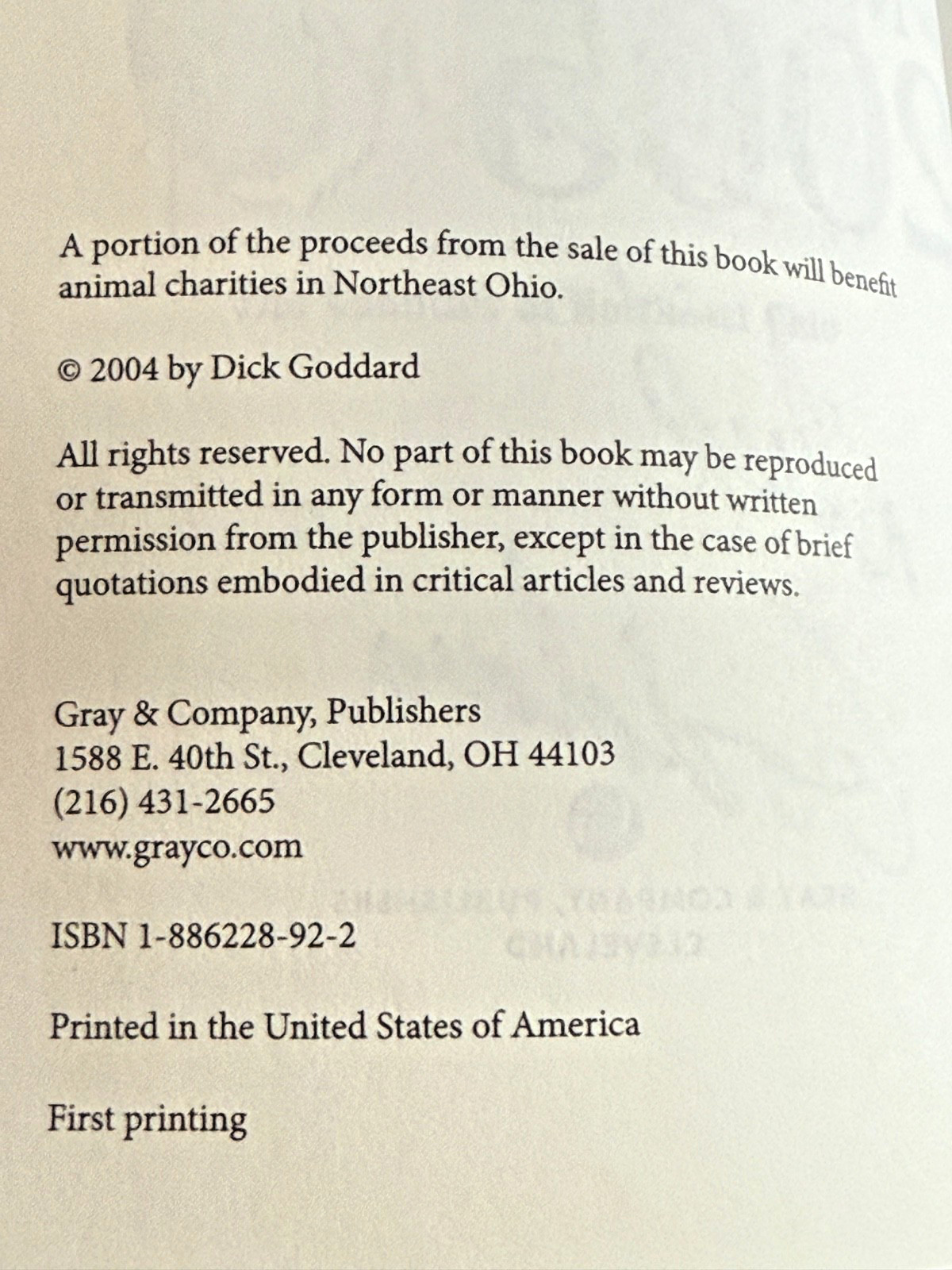 Signed Dick Goddard’s Almanac 2005 Northeast Ohio Weather Facts Essay Humor FOX8