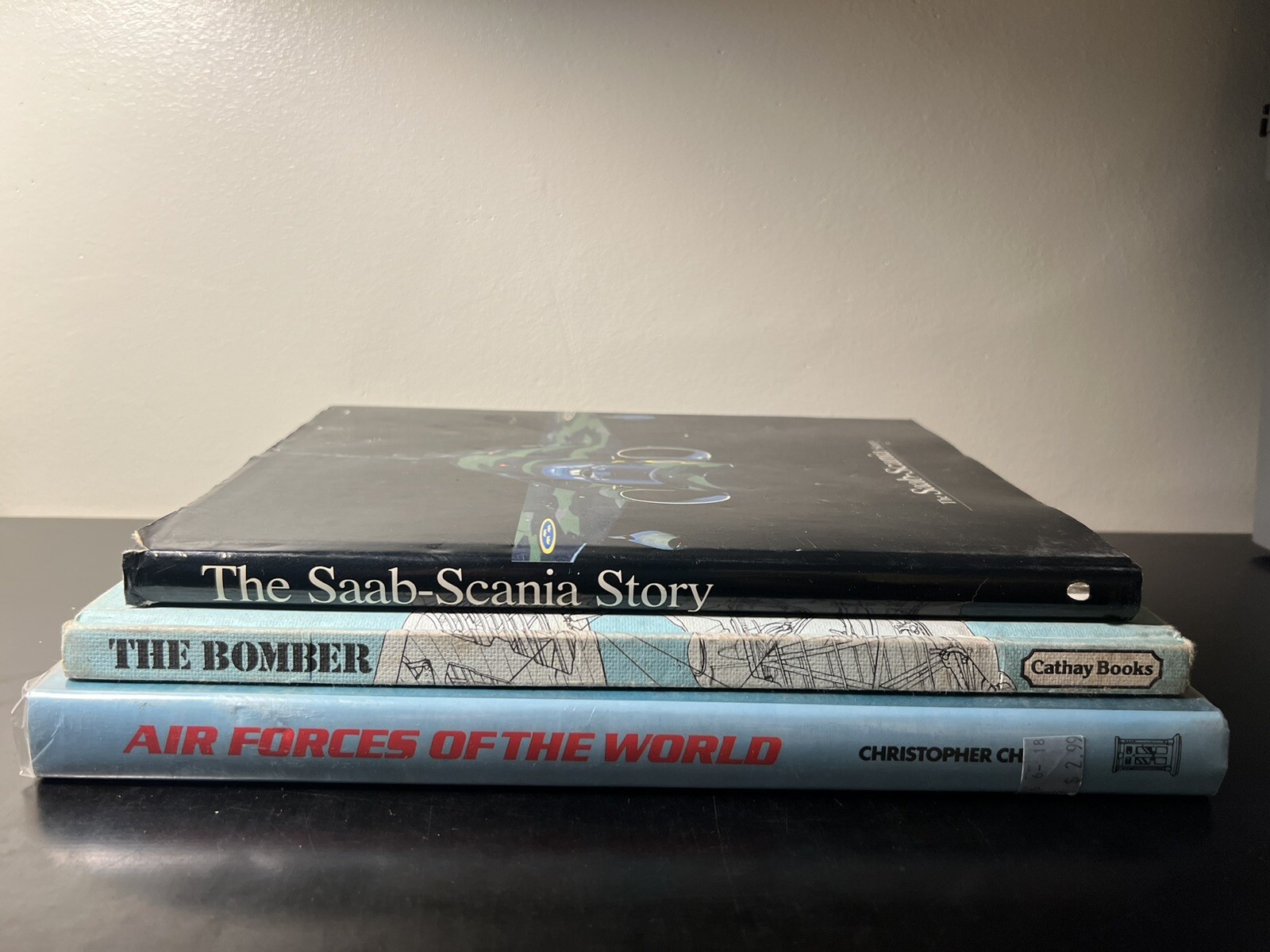 Lot of 3 Military Aircrafts Books Saab Air Force Bomber History Aeronautical