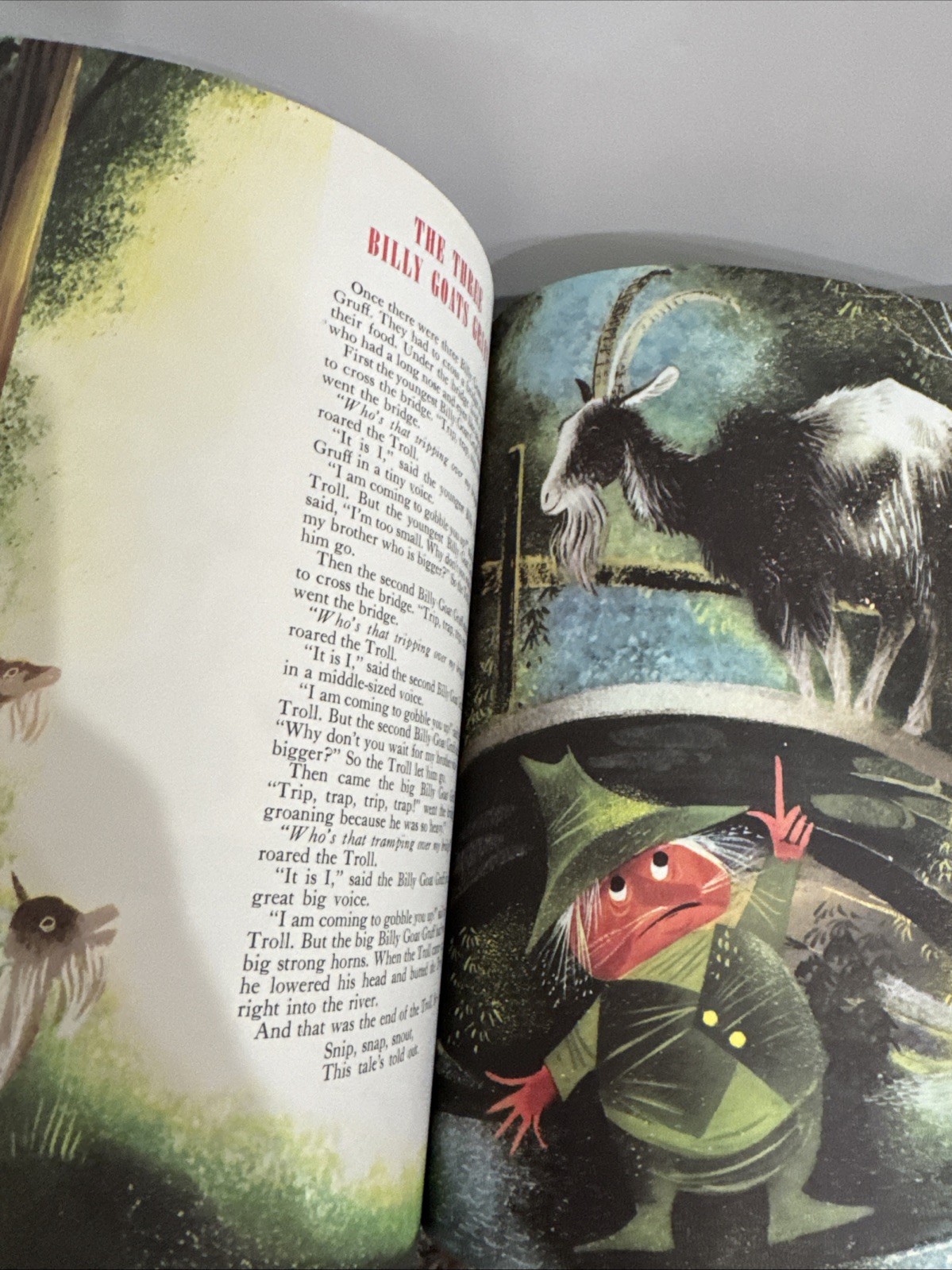 The BIG Book of NURSERY TALES Treaure 1973 hb Evelyn Andreas Leonard Weisgard VG