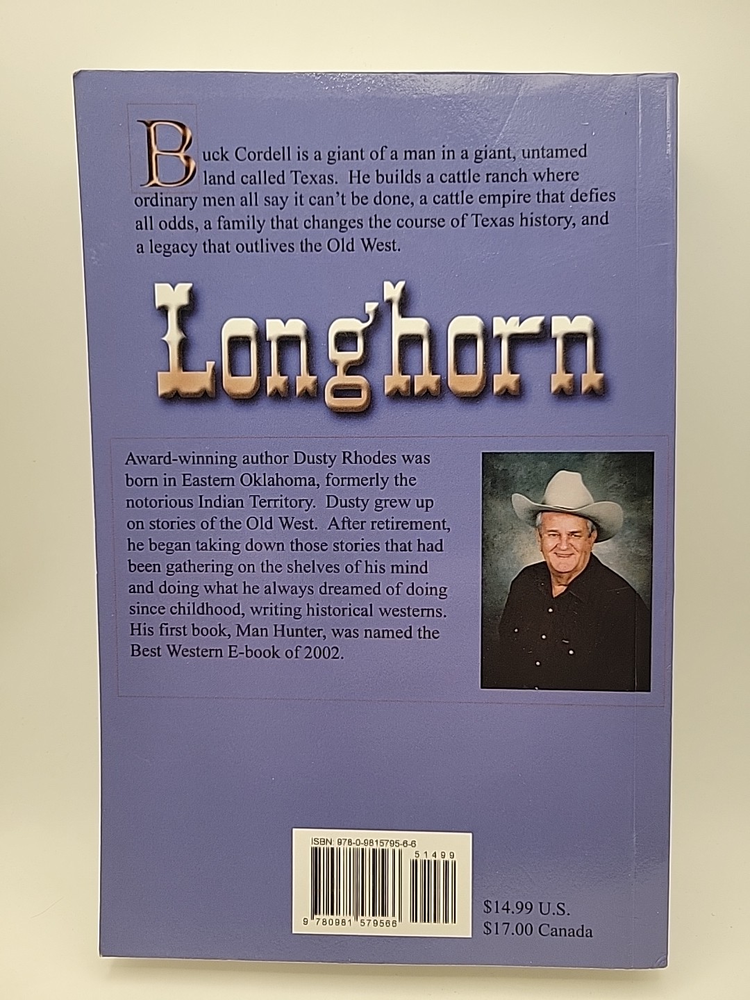 AUTOGRAPHED The Beginning (Longhorn Book I) By Dusty Rhodes (Paperback)