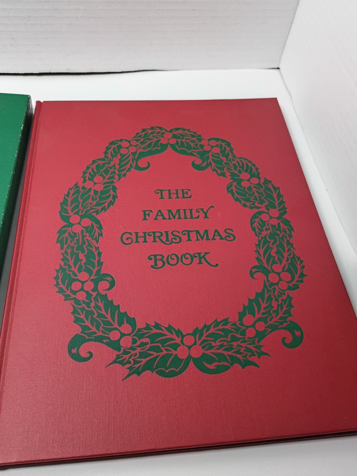 The Family Christmas Book With Box. 1982 Vintage- Unused- Clean Pages- Very Good