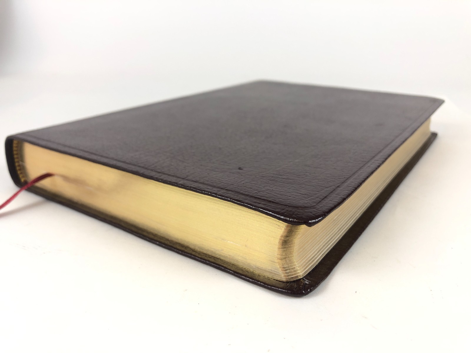 *VG+ unmarked* NASB Minister’s Bible Burgundy Leather Center Column Hendrickson