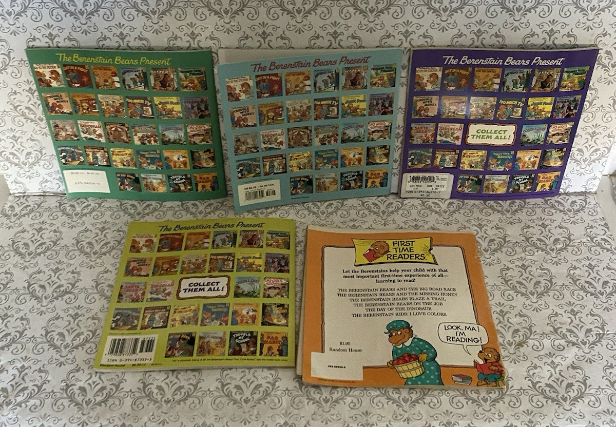 Vintage Lot of 33 Berenstain Bears Books by Stan & Jan Berenstain 1980’s-1990’s