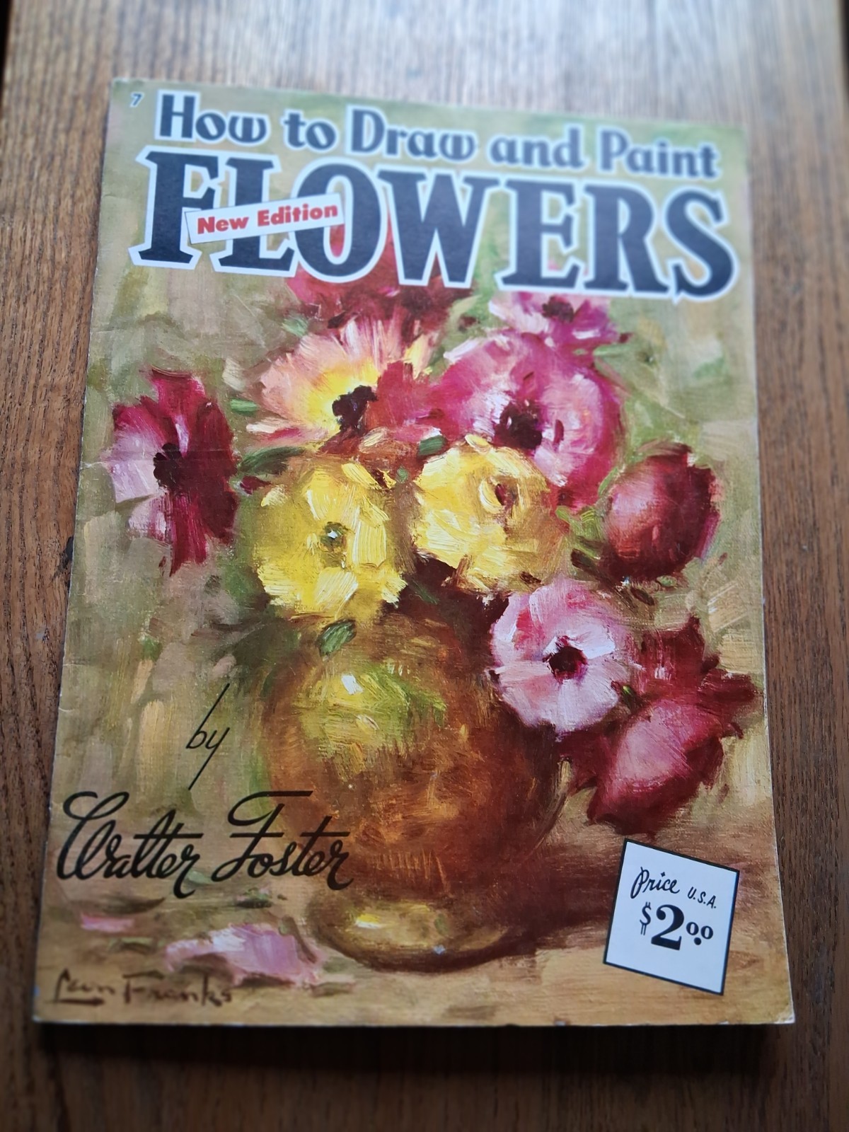 Vintage Walter Foster Art Books: How to Draw and Paint Flowers.