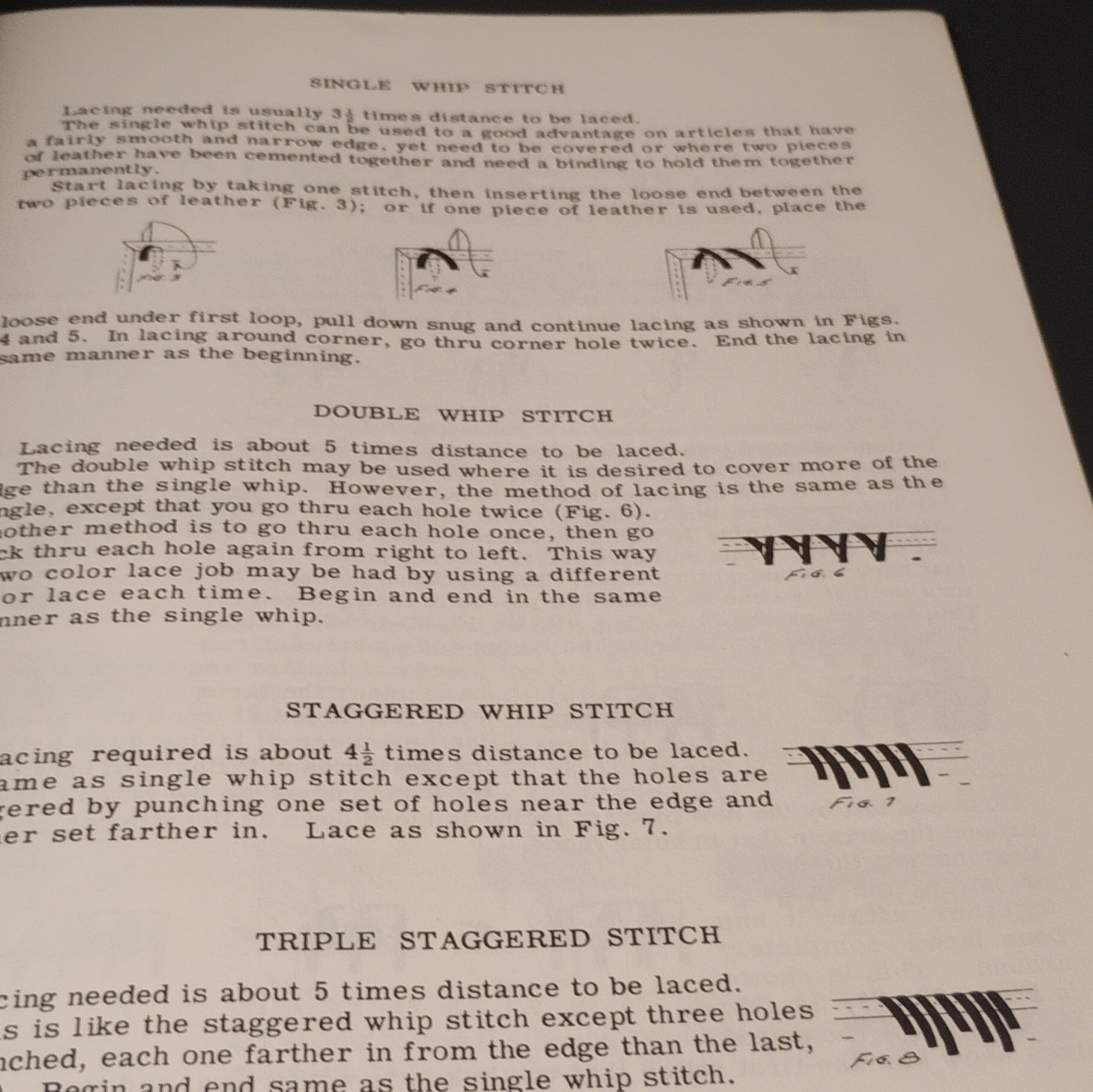 R.W. Thompson How to Lace Booklet: 12 Types, 116 Illustrations (1947) 10 pages