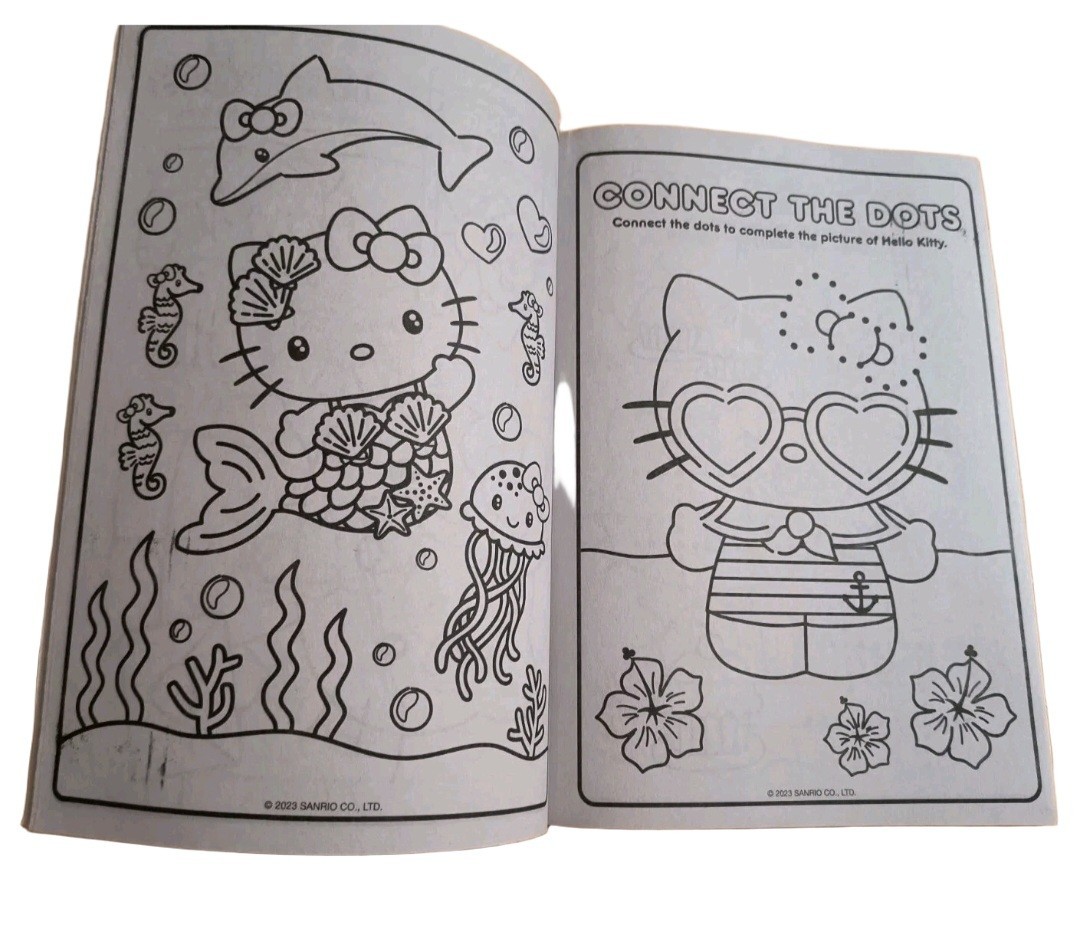 🌈💛 HELLO KITTY 💛 JUMBO 🐥 ●COLORING & ACTIVITY● Coloring And Activity Book.