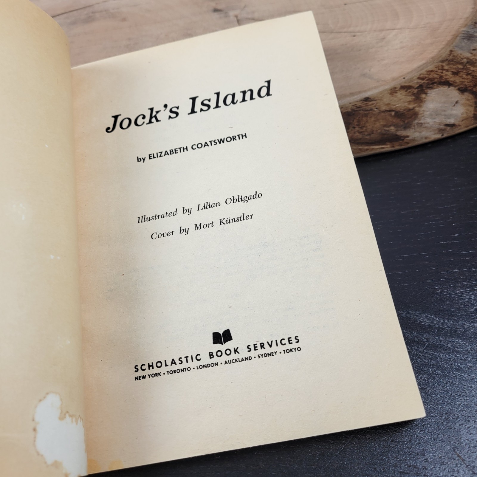 Jock’s Island By Elizabeth Coatsworth TX 1504 Scholastic SBS 1963 Vintage PB