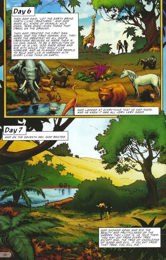 THE ACTION BIBLE Sergio Cariello (Illustrator) Pictorial HC 752 pgs Quick Ship!!