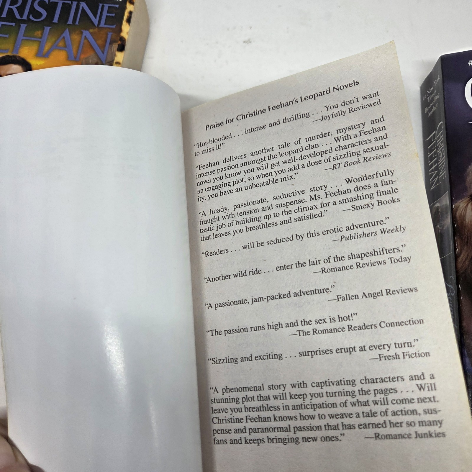Christine Feehan Cat’s Lair Bound Together Leopard’s Prey 3 MM Paperbacks 1st Ed