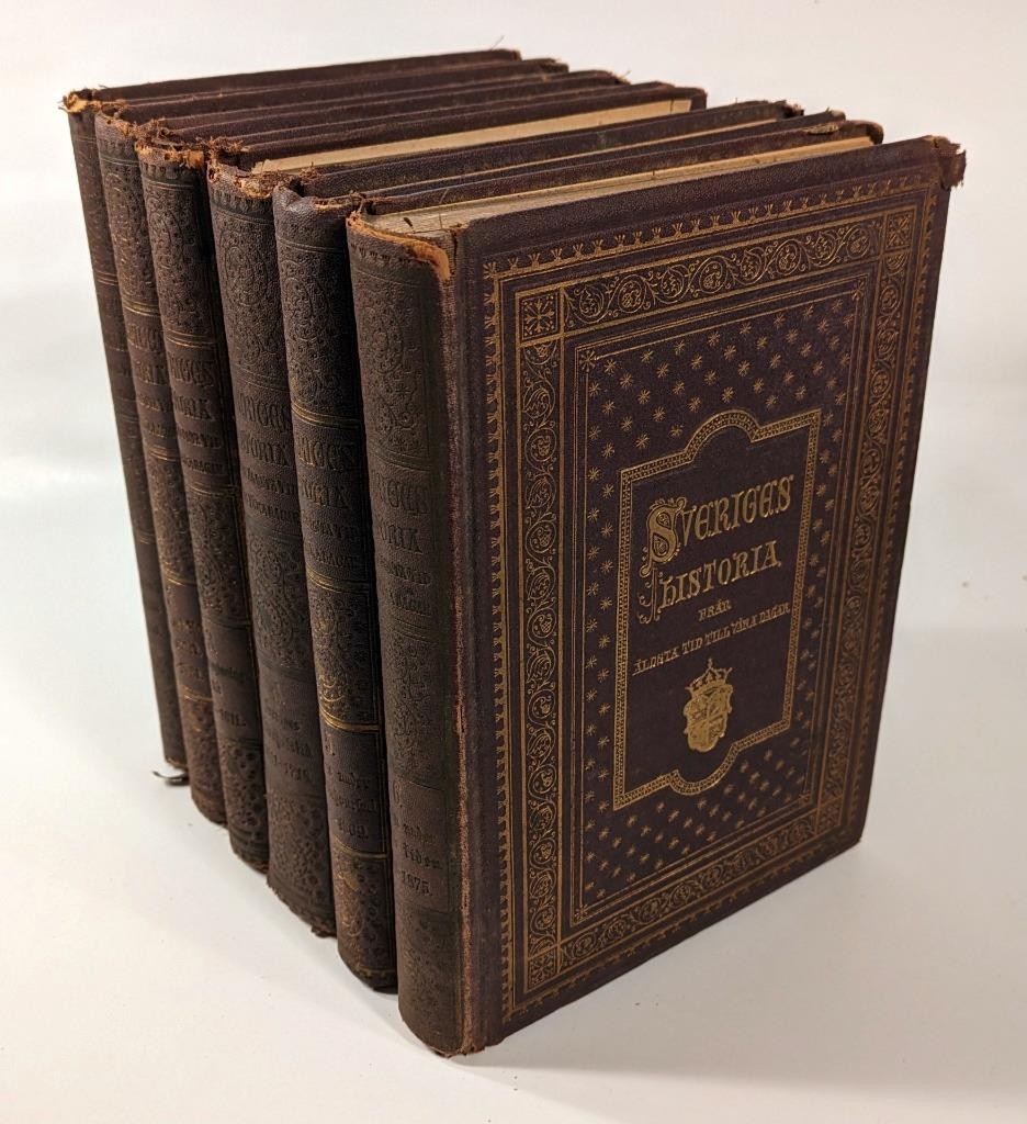 Sveriges Historia Fran Aldsta Tid Till Vara Dagar / History of Sweden 1900 Set