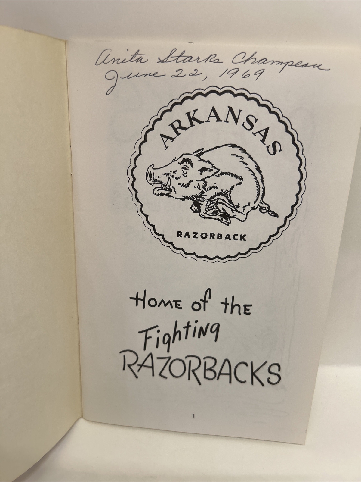 Penny’s Ozark Kitchen Cookbook Penny Mahon Arkansas Razorbacks Vintage 1969 PB
