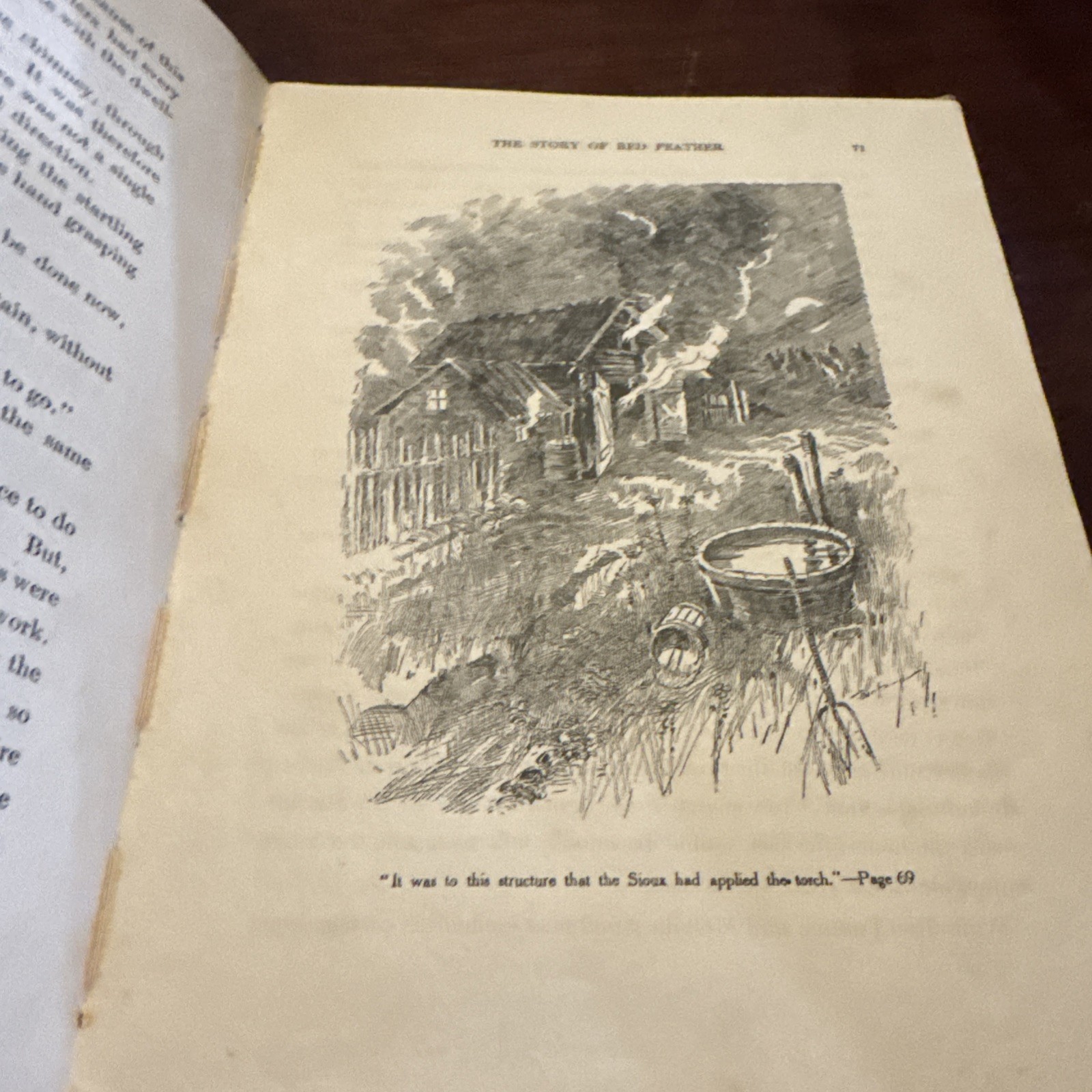 Antique 1908 The Story of Red Feather -Edward Ellis – First Edition Illustrated