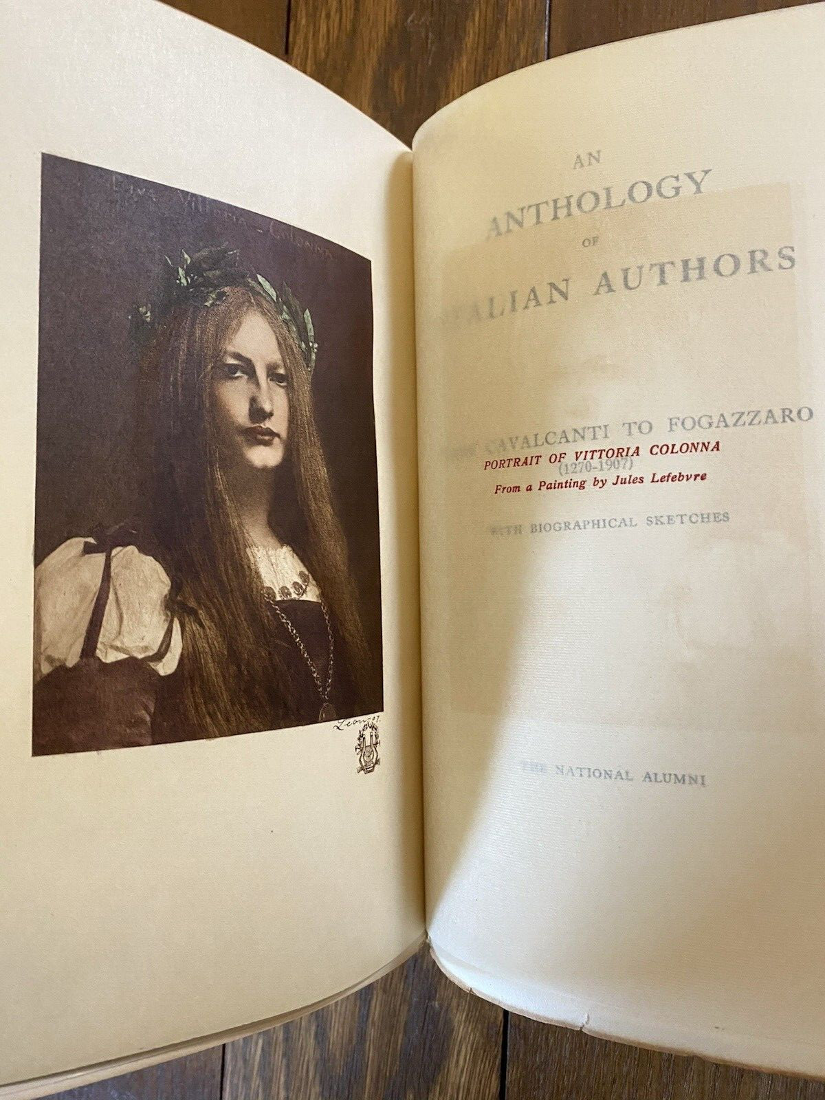 Literature of Italy Lot of 5 National Alumni 1906-1907 Translated into English
