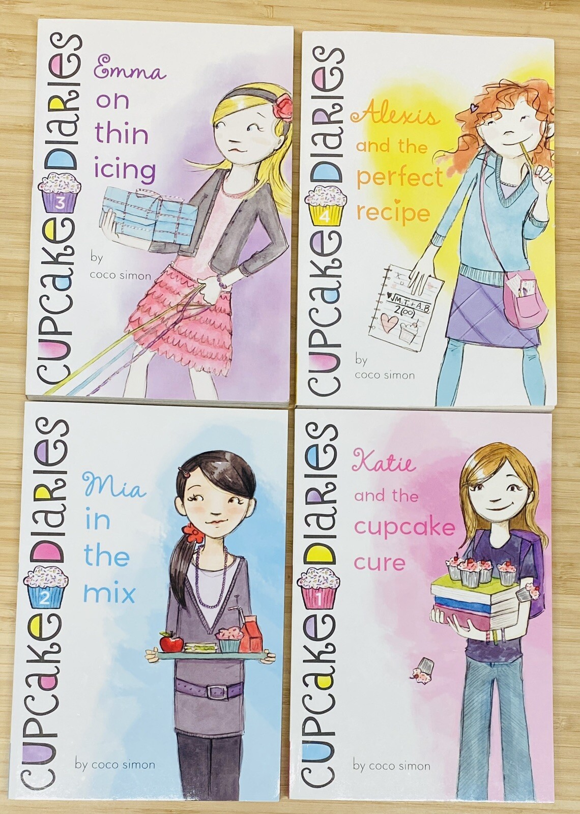 Partial Series Set CUPCAKE DIARIES By COCO SIMON 1 – 8 Books Middle School
