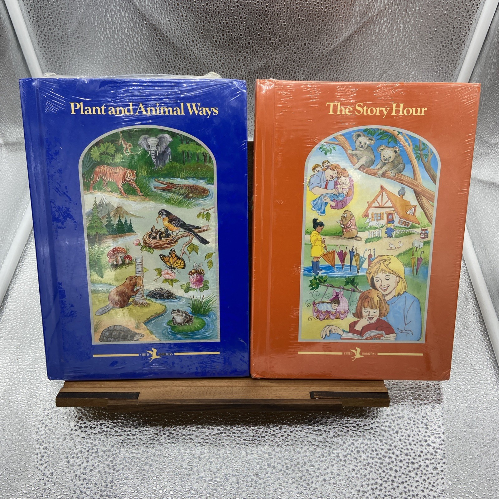 Child Horizons 8 Book Lot Vintage Hardcover Books Home Schooling -SEALED-