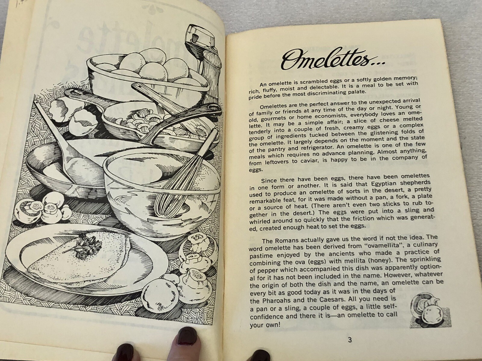 Lot of 2 Vintage 1970s Irena Chalmers Cookbooks: Omelette Originals & Soups