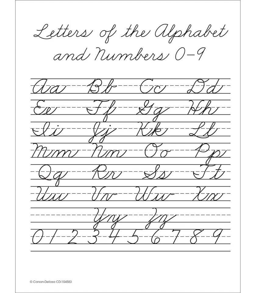 Beginning Traditional Cursive Handwriting Workbook for Kids Handwriting Pract…