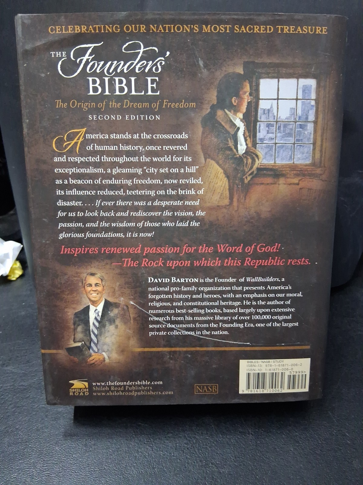 Founders’ Bible NASB Hardcover Second Edition by David Barton (2017, Hardcover)