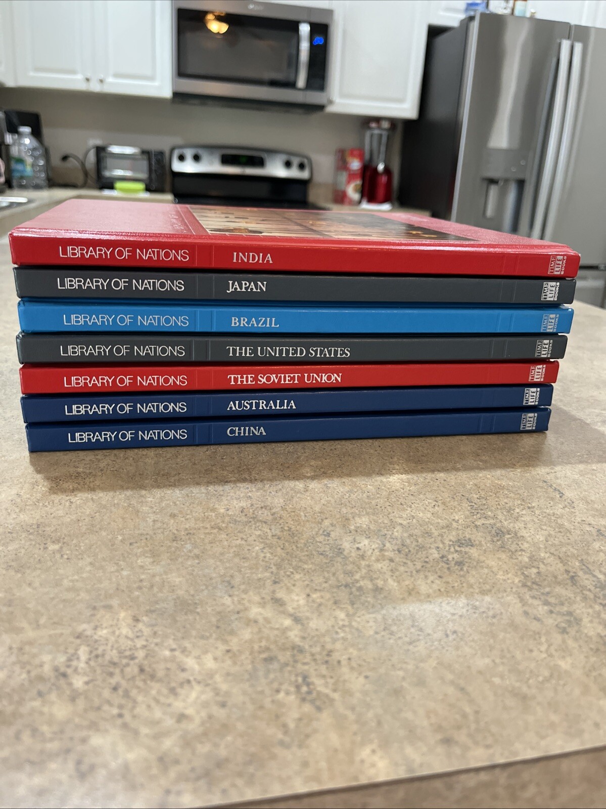 The Library of Nations 7 Volumes Time Life Hardcover Books Home School Library