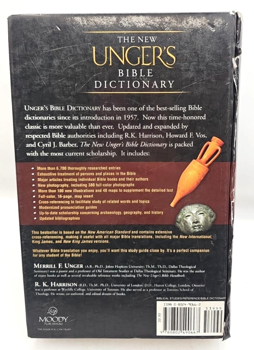 The New Unger’s Bible Dictionary Merrill F. Unger Hardcover Full Color Edition