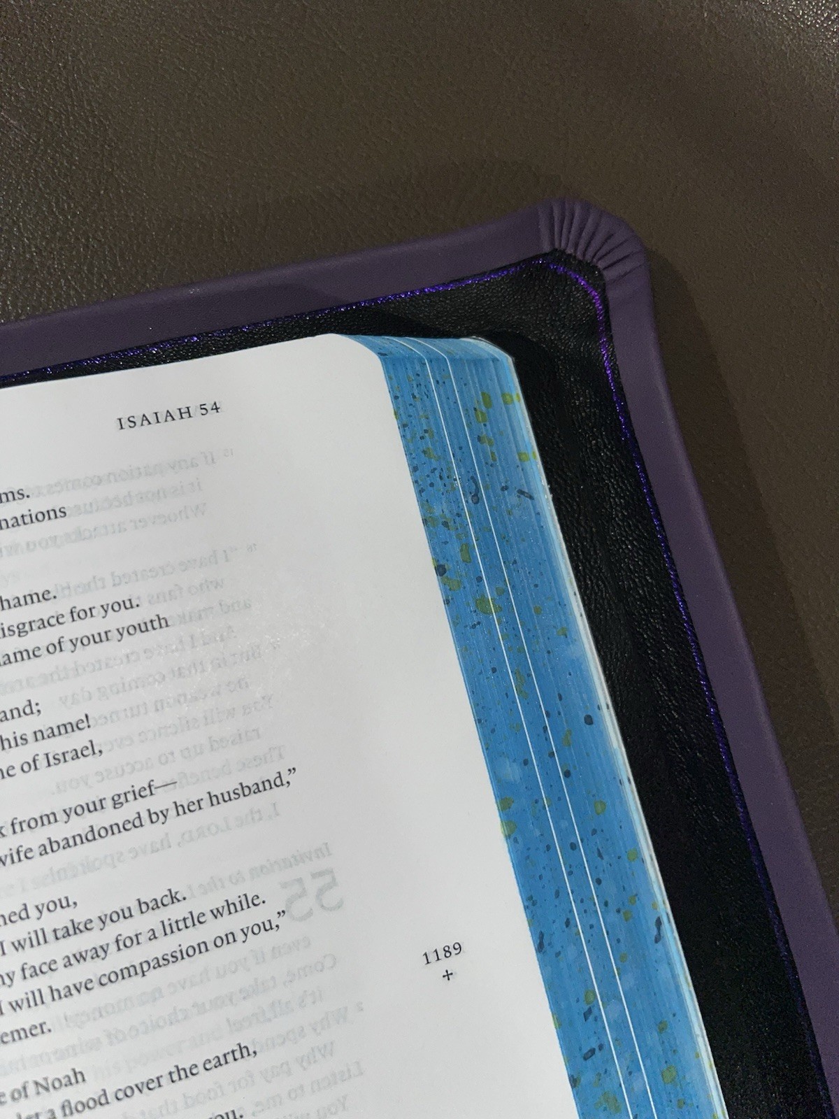 Filament Bible NLT Original Single Column Rebind Purple Goatskin
