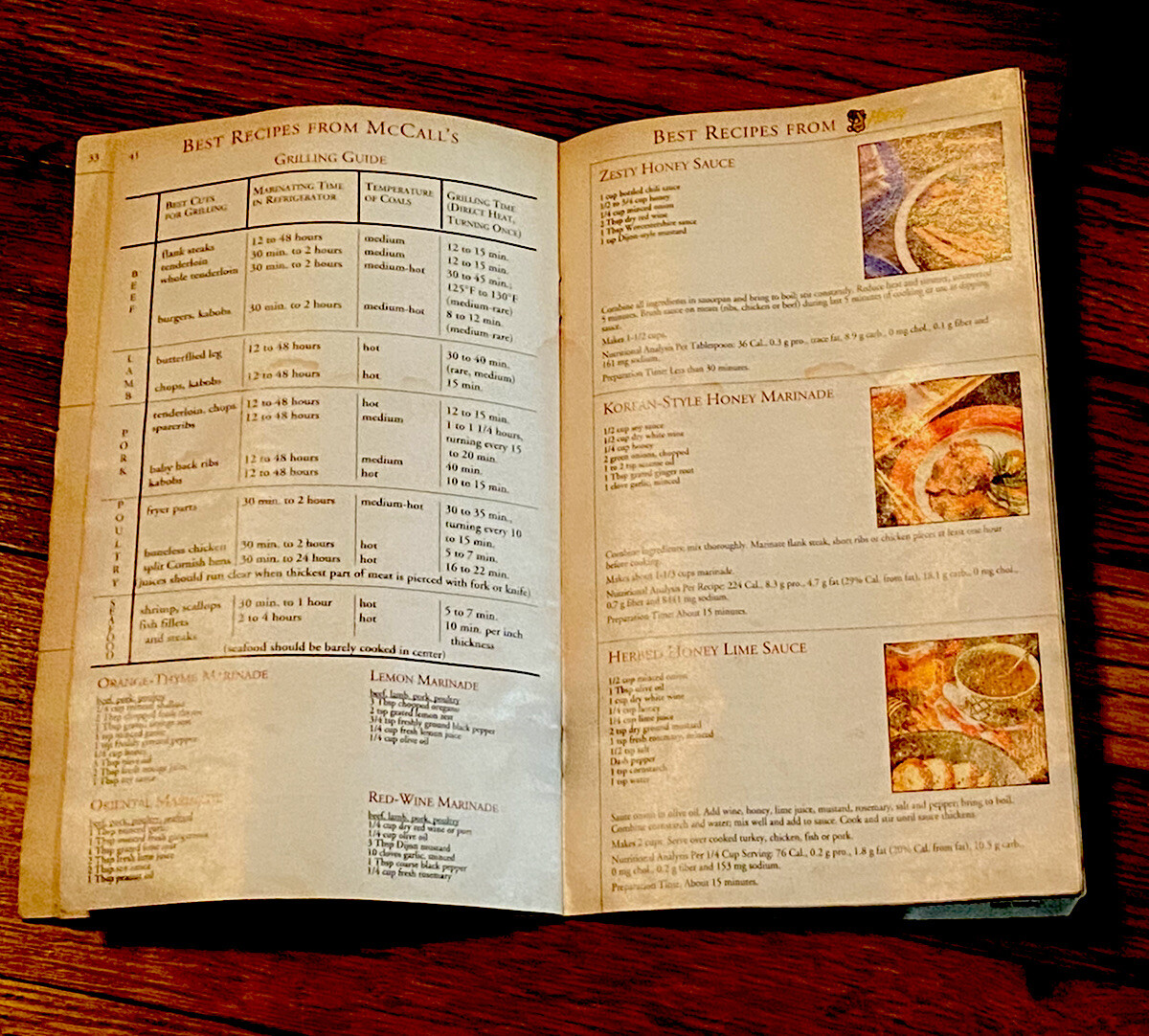 McCalls Favorite Quick and Easy Recipes Booklet 62 Pages Vintage