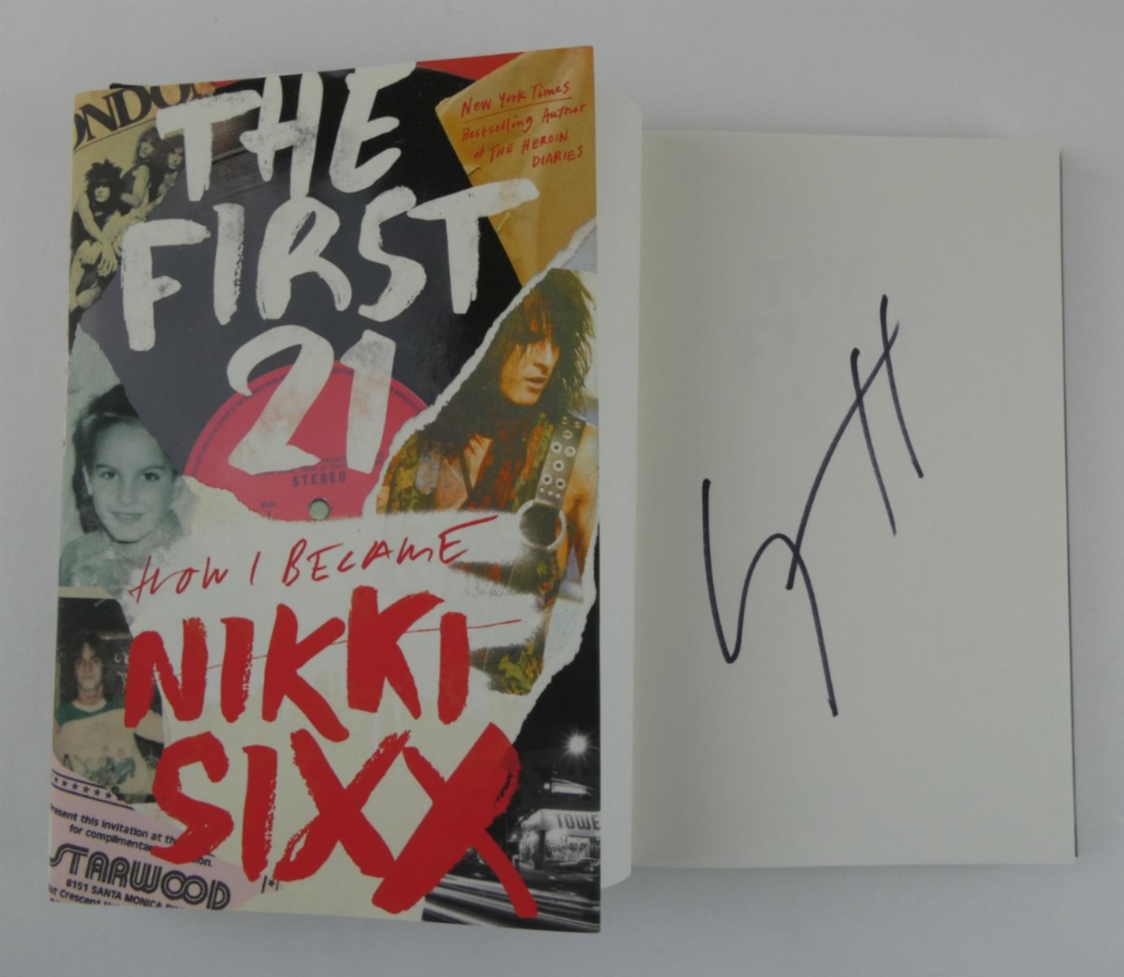 Nikki Sixx Signed The First 21 2021 HC Book 1st Edition Motley Crue
