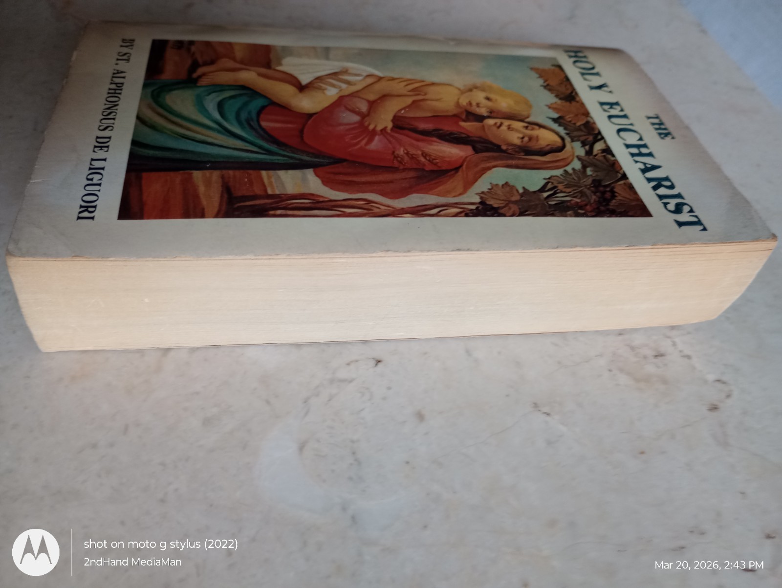 THE HOLY EUCHARIST ALPHONSUS DE LIGUORI PAPERBACK BOOK