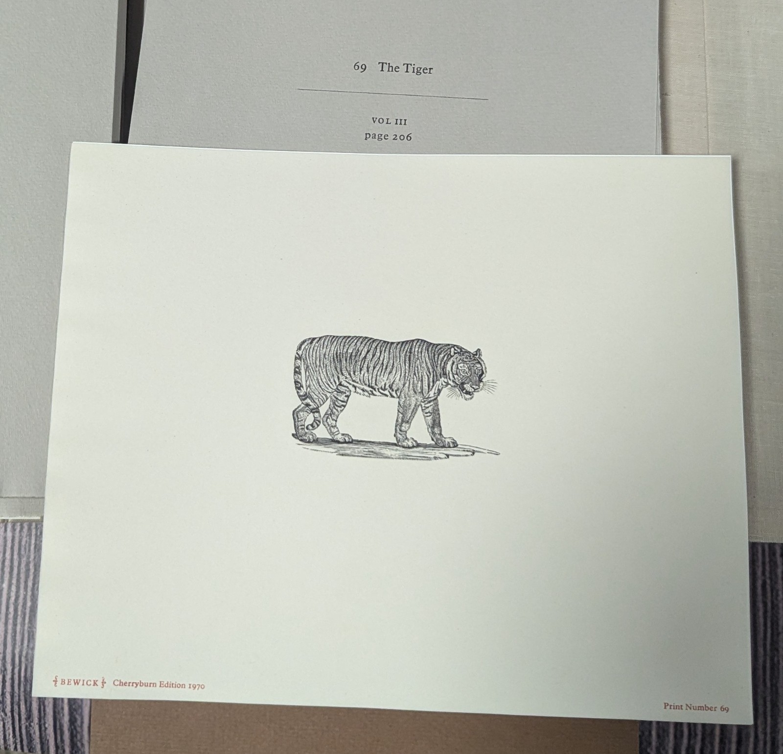 Portfolio of 100 Thomas Bewick Wood Engravings – 1970 Newberry Cherryburn Press