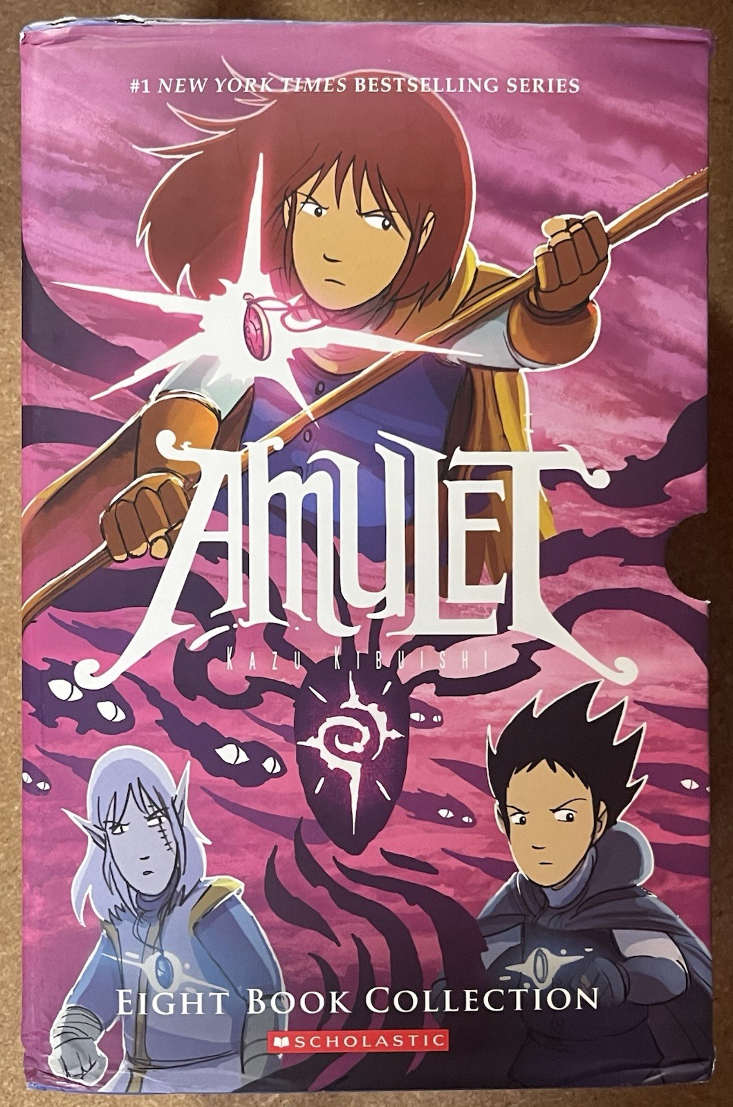 AMULET Kazu Kibuishi #1-8 Box Set Collection, Graphic Scholastic, 1st Edition