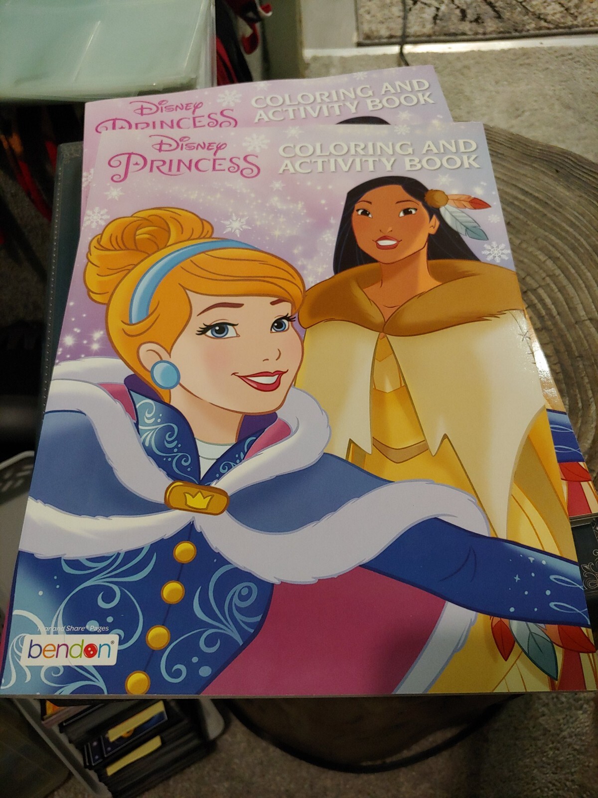 2 Disney Princess Tear and Share 129 pages Coloring and Activity Book 2020