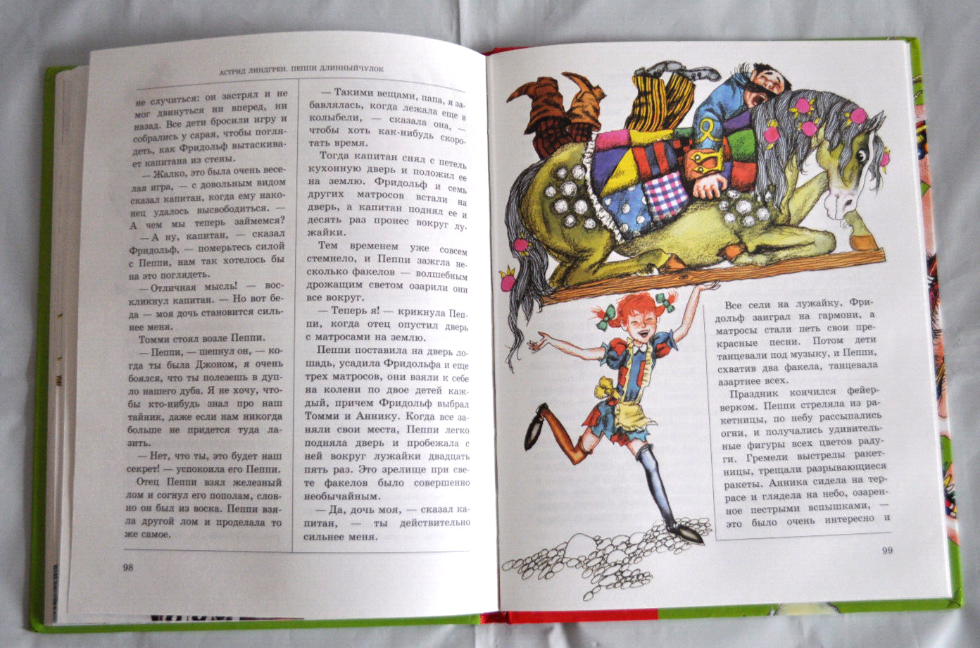 Пеппи Длинныйчулок Собирается в путь А. Линдгрен илл. Остров Russian Book 2004