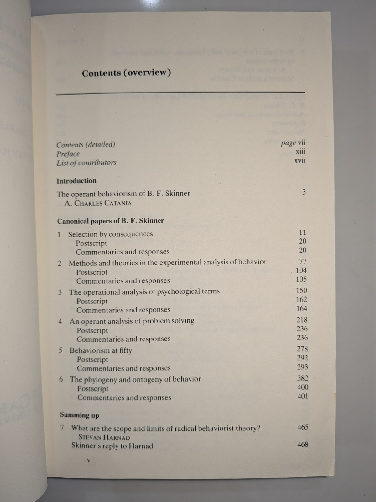 Selection of Behavior – B.F. Skinner | 1994 | Cambridge University Press | PB