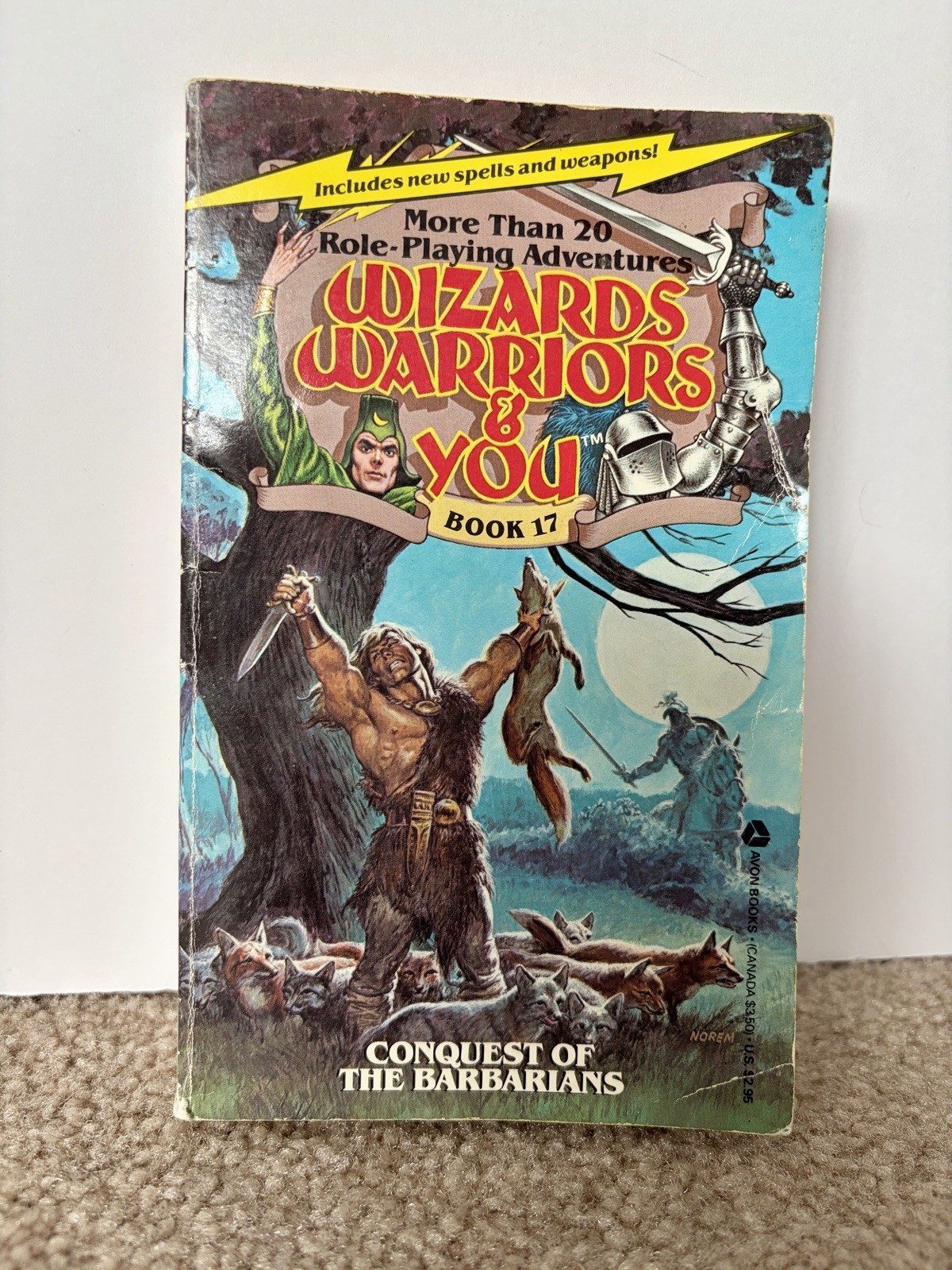 Wizards Warriors & You Book #17 Conquest Of The Barbarians Roleplaying Avon