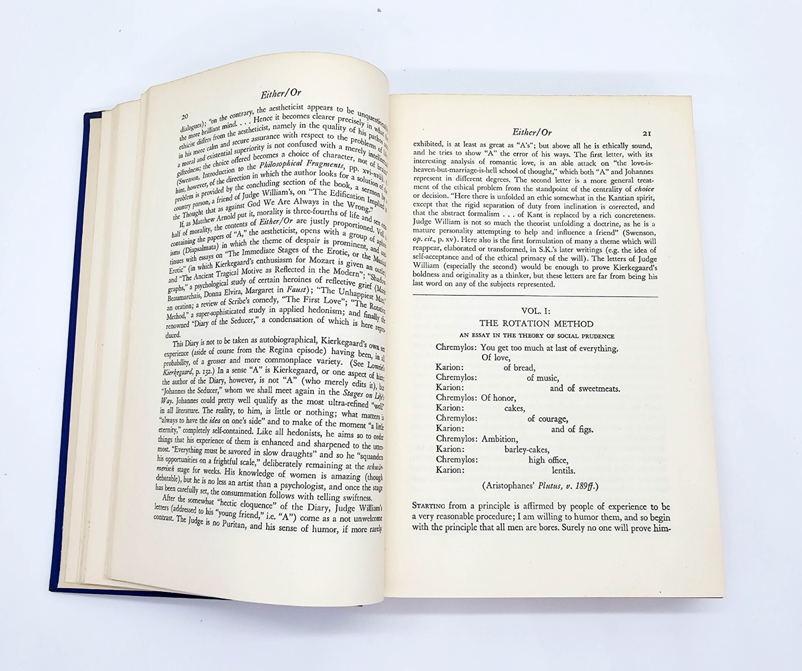 A Kierkegaard Anthology, Bretall (Ed) 1946 1st Edition, HC Dust Jacket 487 pp