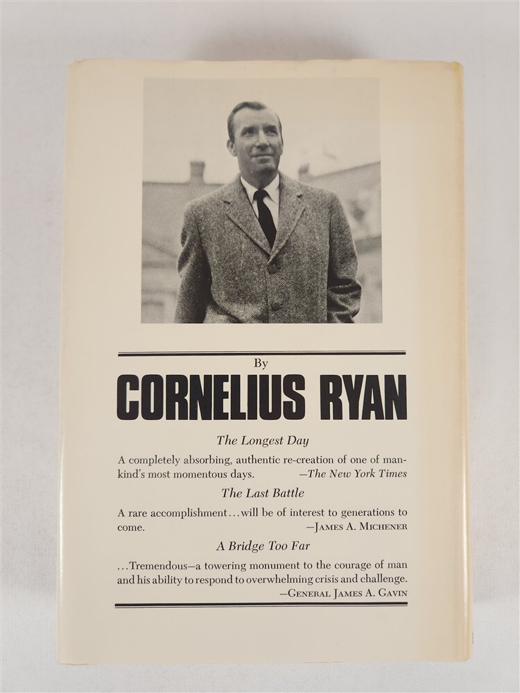 A Bridge Too Far By Cornelius Ryan 1974 HC/DJ 1st Edition 1st Printing
