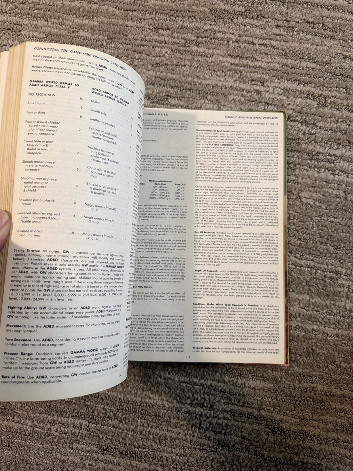 Dungeons Dragons AD&D Dungeon Master’s Guide TSR 1979 Revised Edition READ DESCR