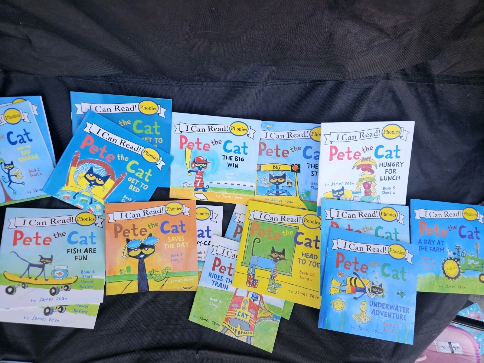 Pete the Cat Childrens Kids Books Lot Of 12 I Can Read Phonics Set By James Dean