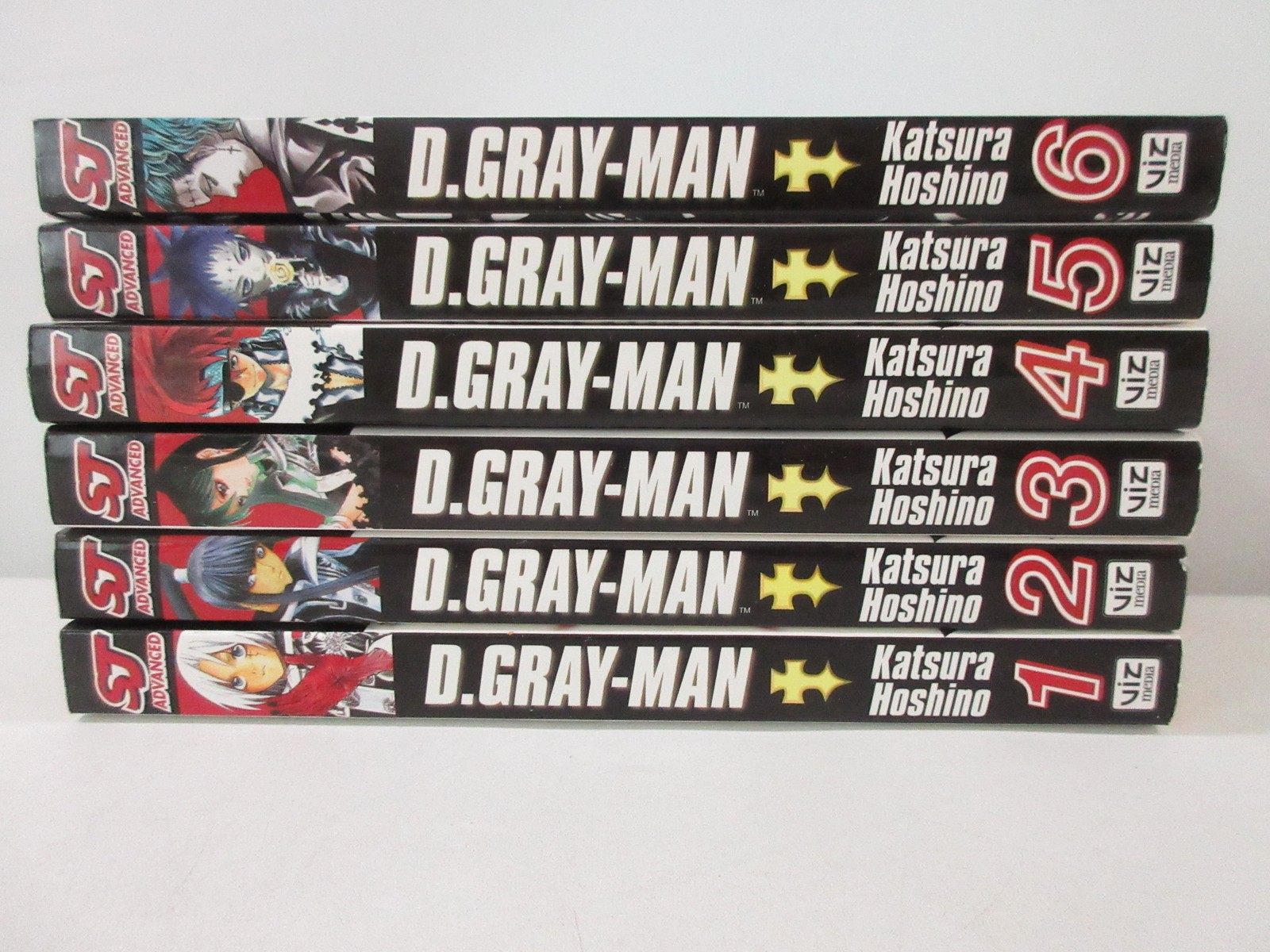 D.Gray-man Manga Volumes 1-6 Set Katsura Hoshino Shonen Jump Advanced VIZ Media