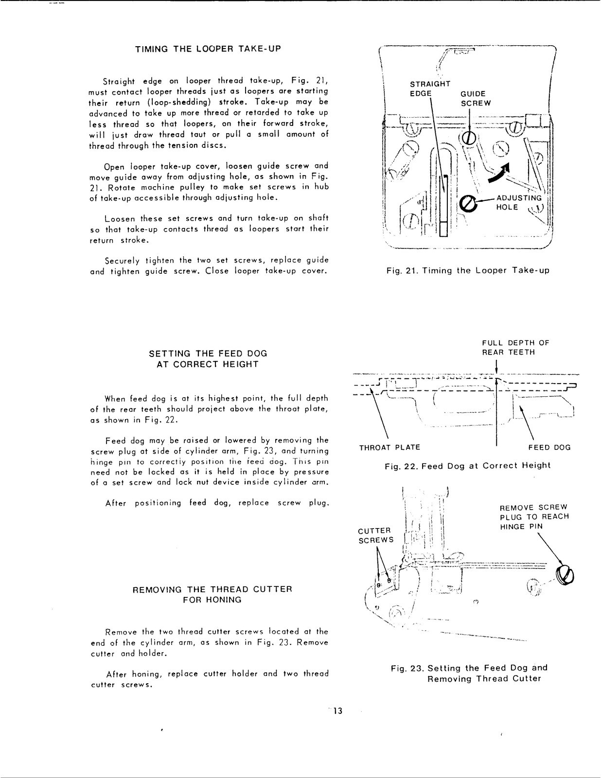 SINGER 261U Sewing Machine Service Manual – METAL COIL BOUND – PROTECTIVE COVERS